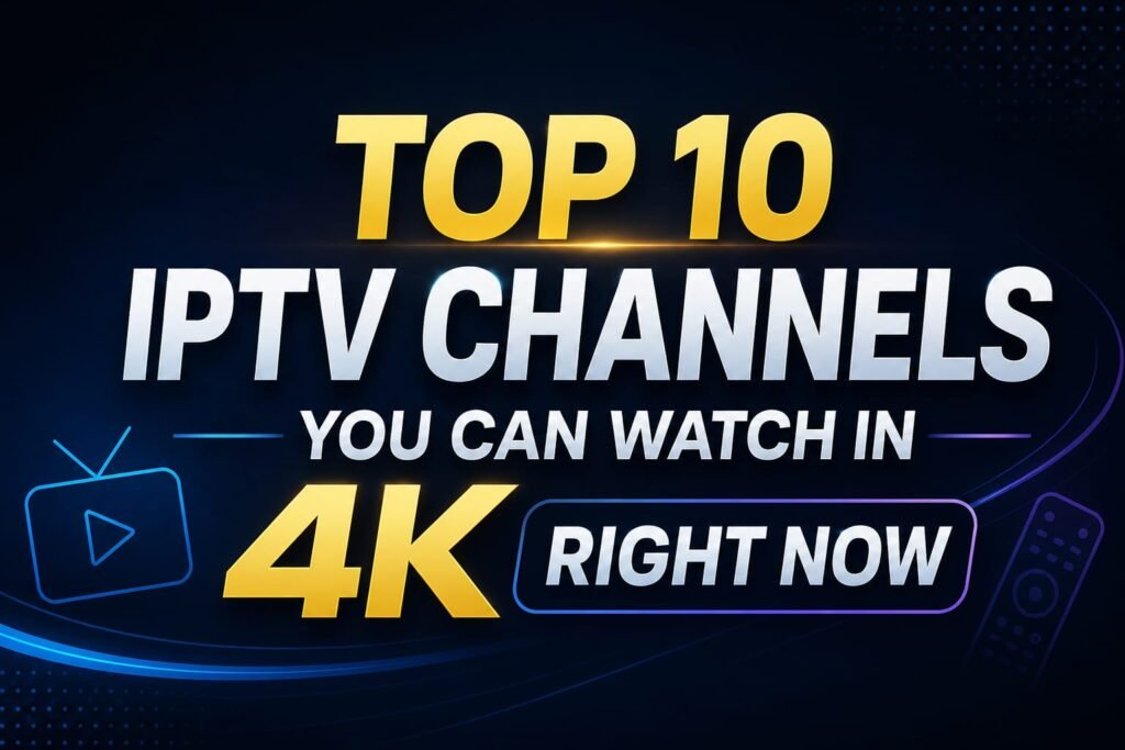 Top 10 IPTV Channels You Can Watch in 4K Right Now - 4KTVPlan