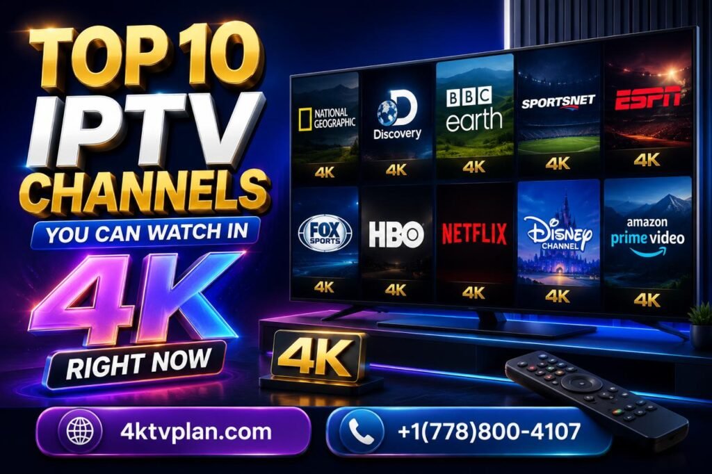 Top 10 IPTV Channels You Can Watch in 4K Right Now - 4KTVPlan